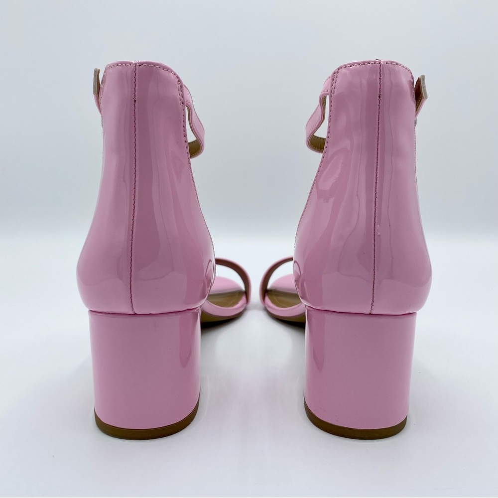 Steve Madden Pink Patent Irenee Ankle Strap Sandal Size 9.5 - Picture 9 of 15